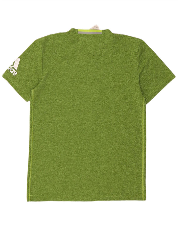 Adidas Herren T-Shirt Top Mittelgrün geflecktes Polyester