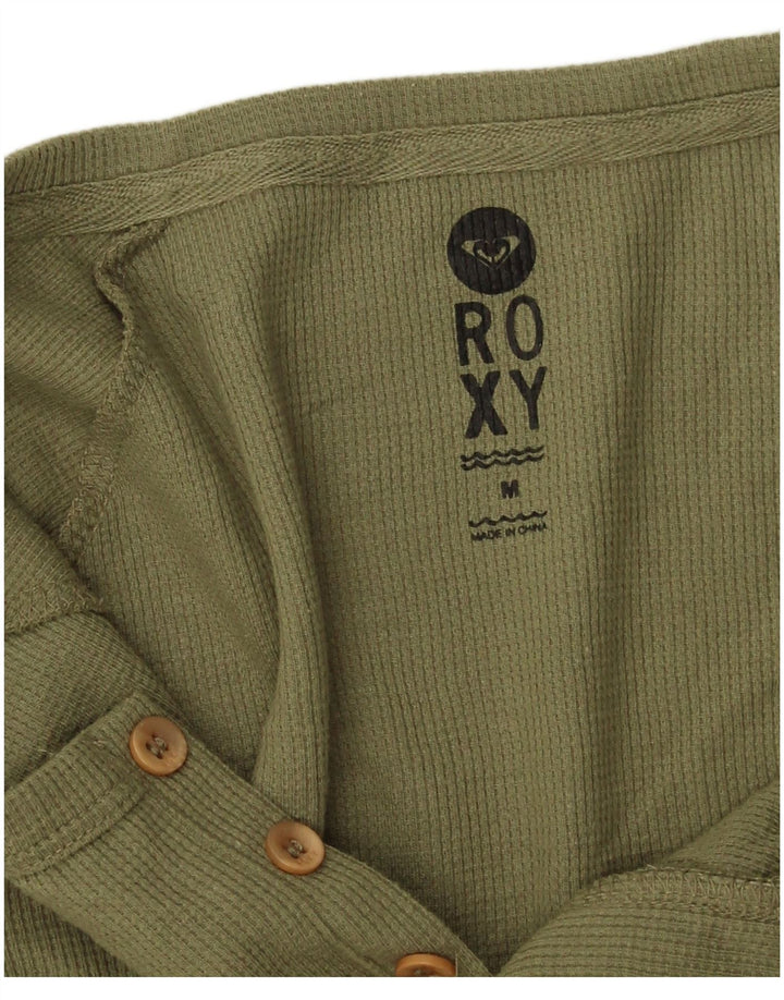 Roxy Damen-Top mit 3/4-Ärmeln, UK-Größe 14, Mittel-Khaki, Polyester