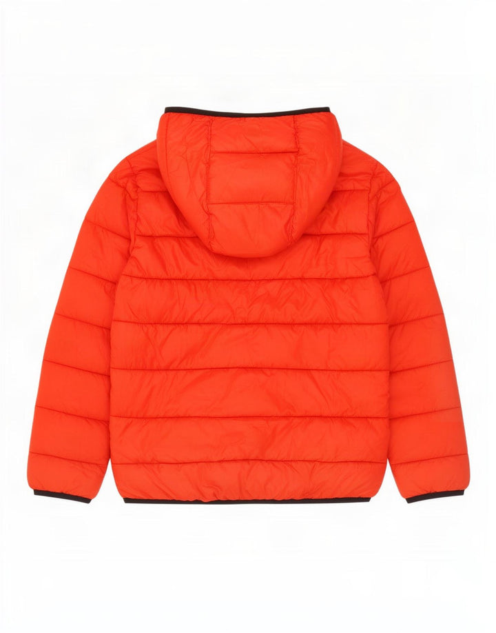 Champion wattierte Jungenjacke mit Kapuze, 9–10 Jahre, mittelrotes Polyester