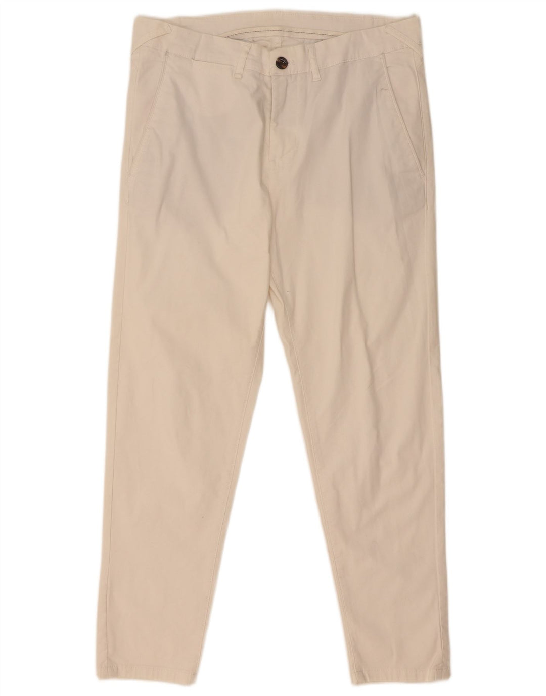 Zara Slim Chino-Hose für Herren, EU 38, Größe S, W30, L26, Weiß