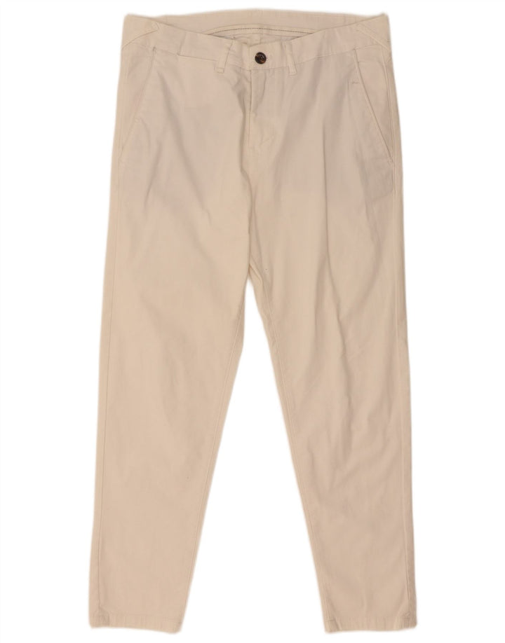 Zara Slim Chino-Hose für Herren, EU 38, Größe S, W30, L26, Weiß