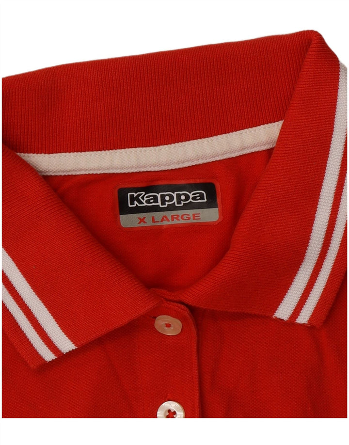 KAPPA Womens Polo Shirt UK 18 XL Red