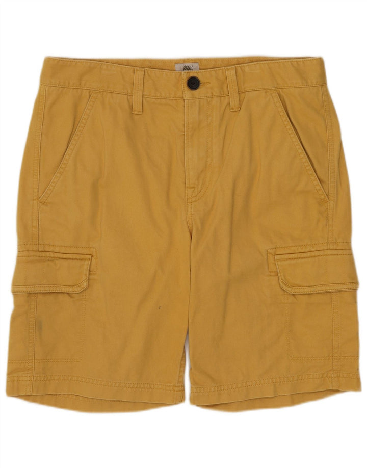 TIMBERLAND Herren Cargoshorts W30 mittelgelbe Baumwolle