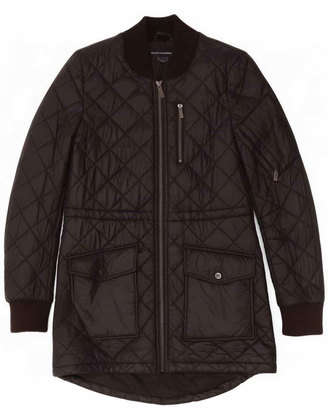 French Connection Damen Steppjacke UK 14 Medium Schwarz Polyester