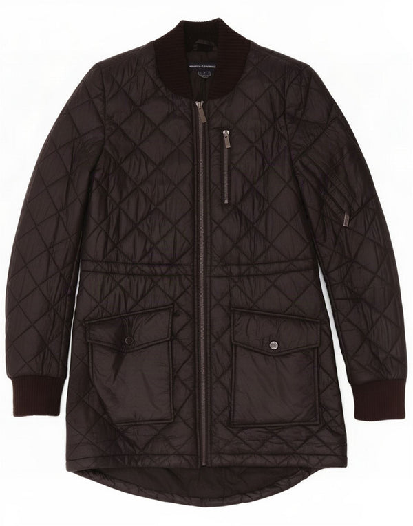 French Connection Damen Steppjacke UK 14 Medium Schwarz Polyester