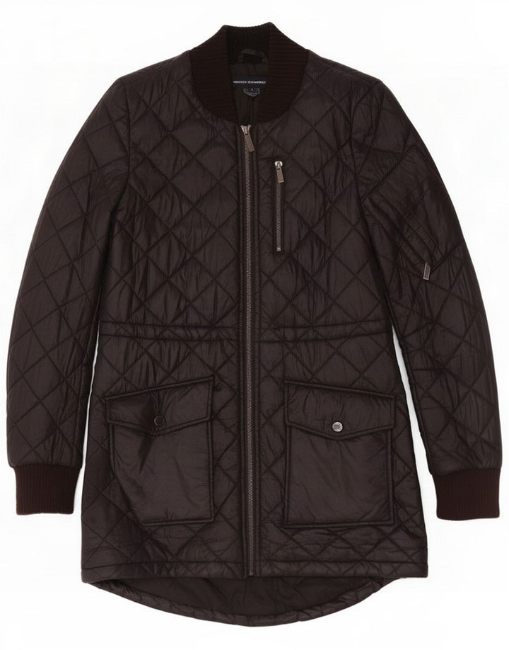 French Connection Damen Steppjacke UK 14 Medium Schwarz Polyester