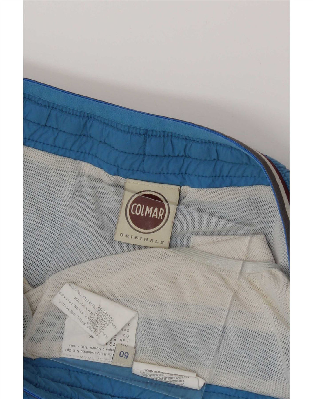 Colmar Herren-Badeshorts mit Grafik, IT 50, großes blaues Nylon