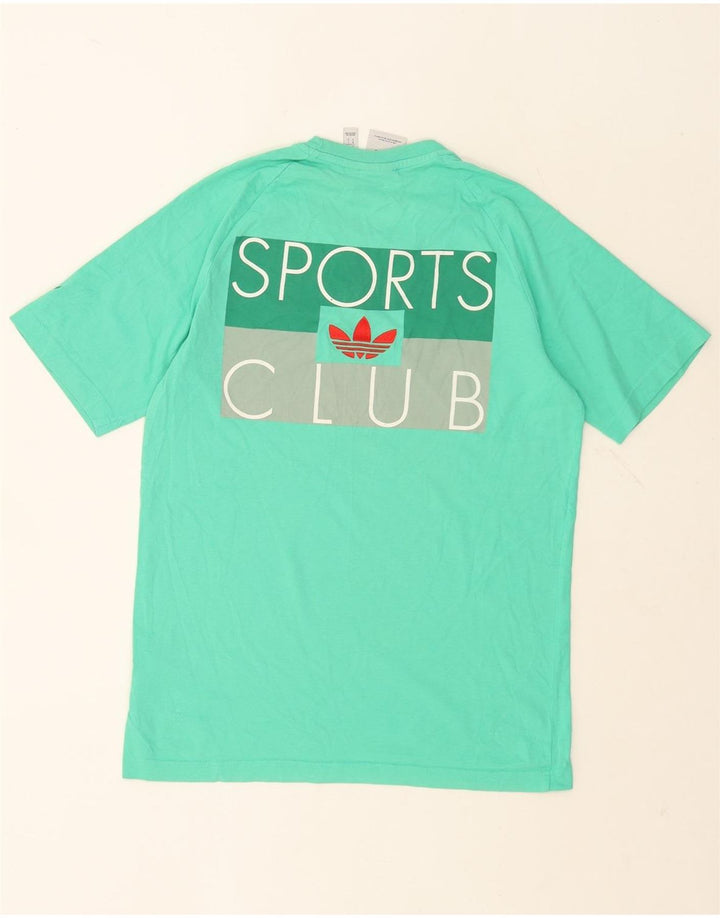Adidas Herren Grafik T-Shirt Top Small Türkis Baumwolle