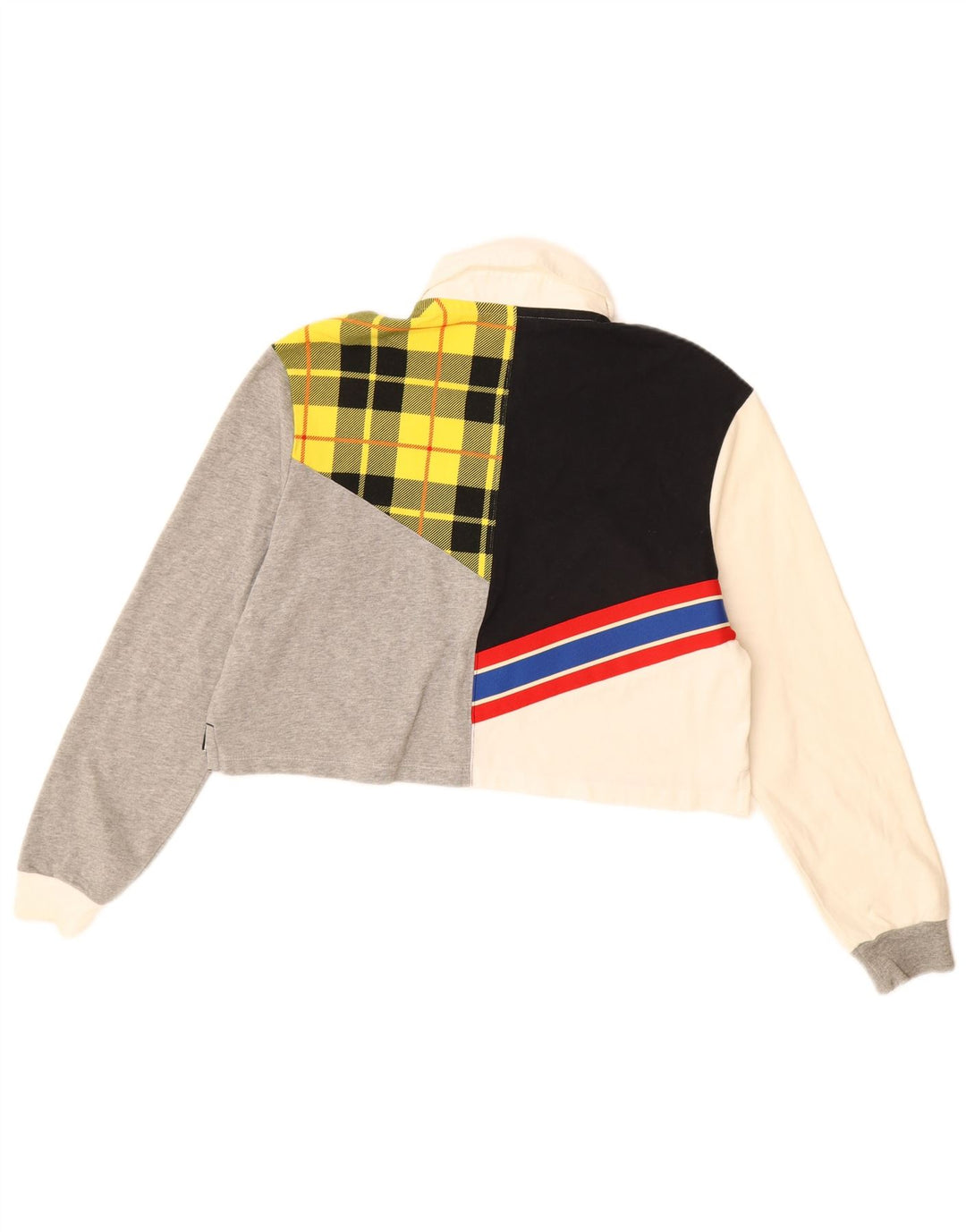 NIKE Womens Oversized Crop Rugby Poloshirt UK 10 Small Mehrfarbig