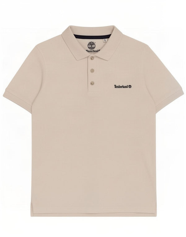 Timberland Poloshirt für Jungen, 13–14 Jahre, weiße Baumwolle