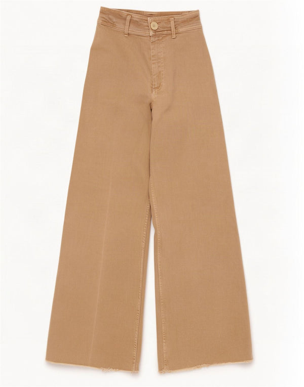 Zara Damen High Waist Flared Jeans EU 32 2XS W22 L29 Beige