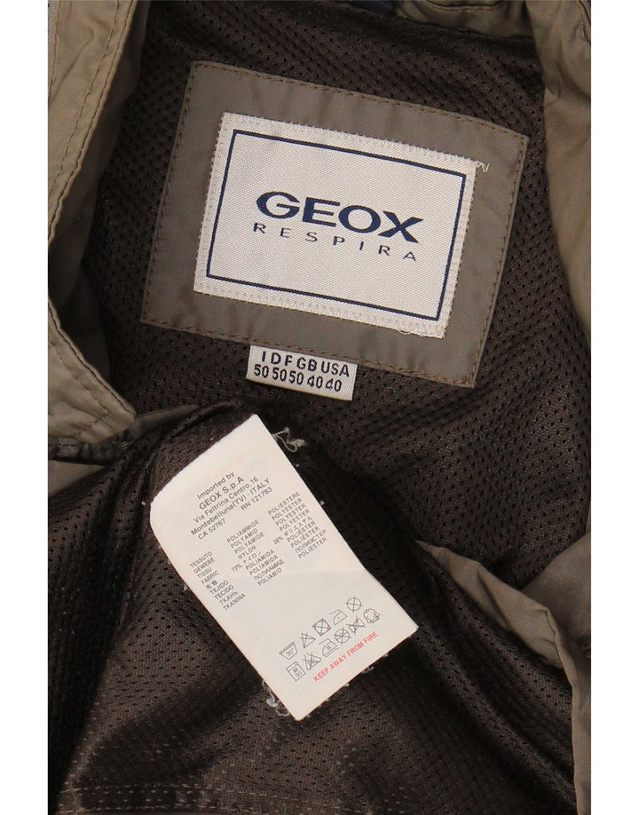 Geox Herren Respira Utility Jacke UK 40 Large Khaki Polyester