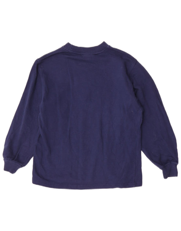 Adidas Jungen Graphic Top Langarm 11–12 Jahre marineblaue Baumwolle