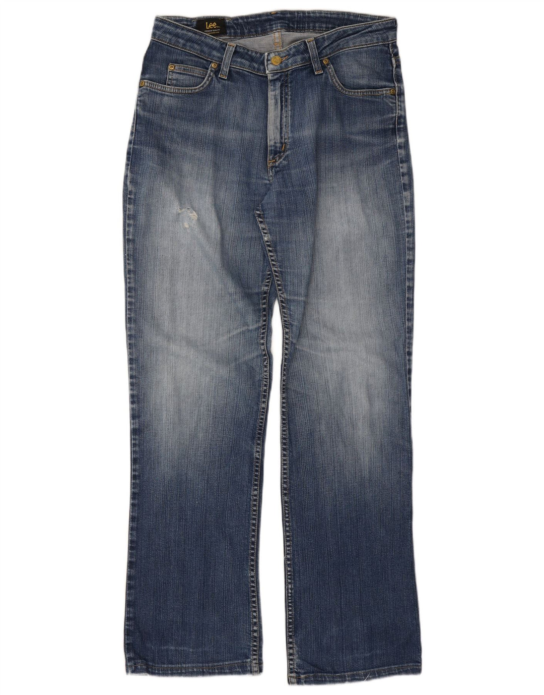 Lee Herren Cameron Bootcut Jeans W33 L33 Blaue Baumwolle