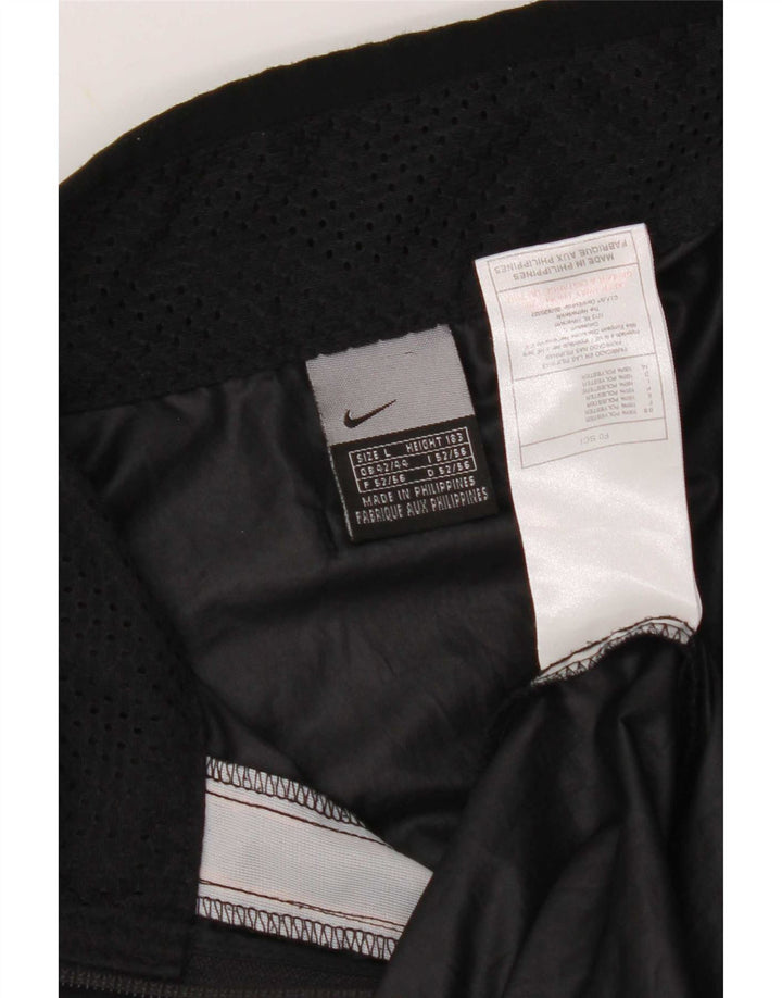 Nike Herren Pullover Trainingsanzug Top Jacke UK 42/44 Large Schwarz Polyester