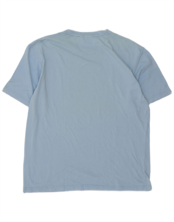 Ellesse Herren-T-Shirt mit Grafik, groß, aus blauer Baumwolle