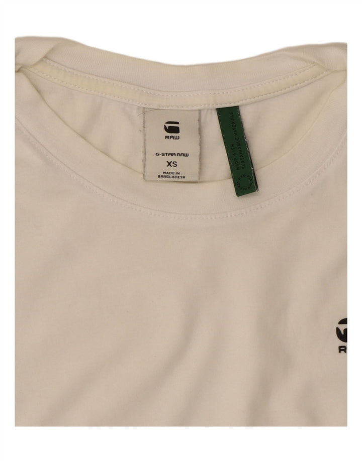 G-STAR Damen T-Shirt Top UK 6 XS Weiß