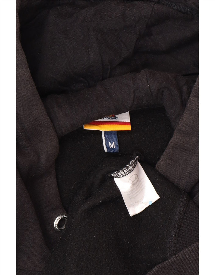 ELLESSE Herren-Kapuzenpullover mit Grafik, mittelschwarz, Baumwolle