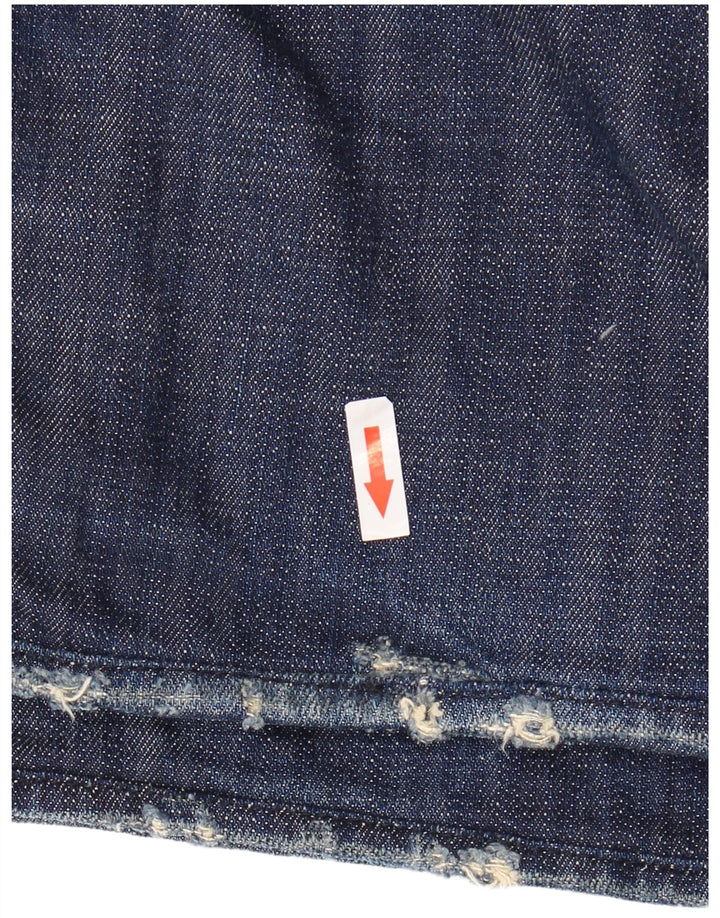 Energie Herren Distressed Straight Jeans W34 L29 Blaue Baumwolle