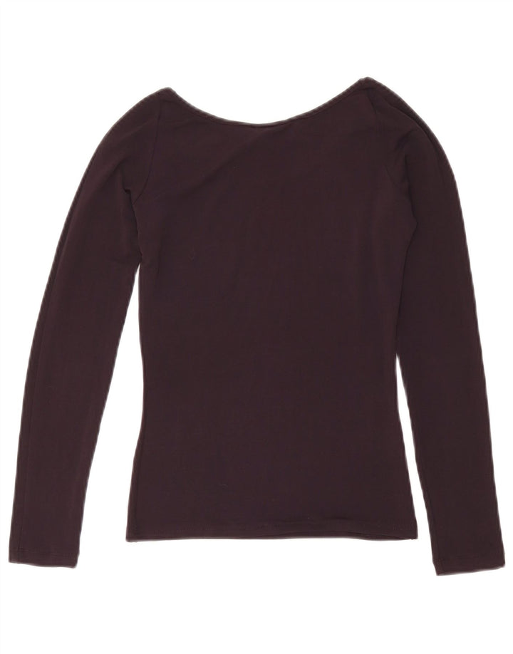 Patrizia Pepe Damen Top Langarm US 6 Medium Burgund