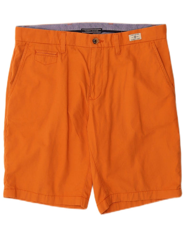 Tommy Hilfiger Herren Chinoshorts W34 Large Orange Baumwolle