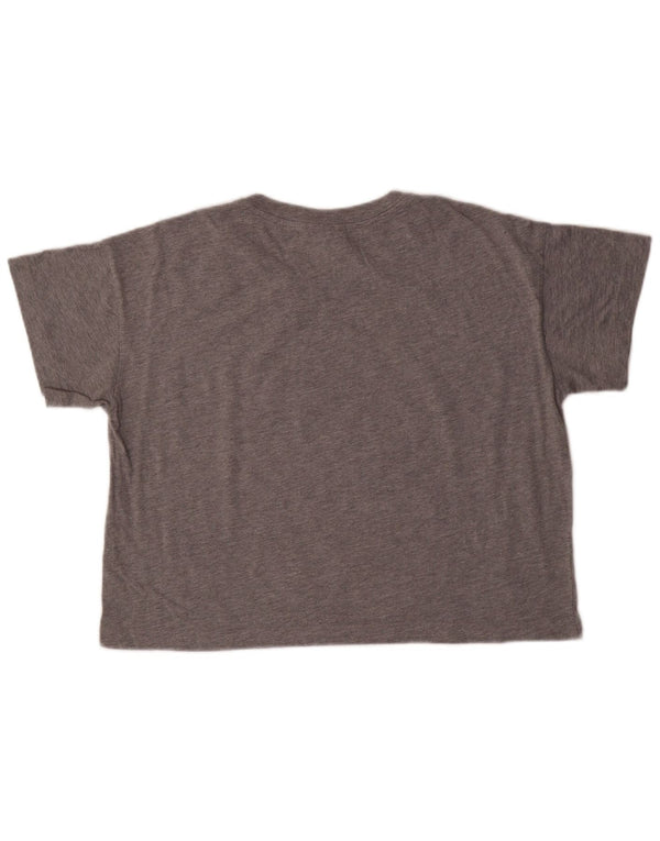 Damen Crop Graphic T-Shirt Top UK 16 Large