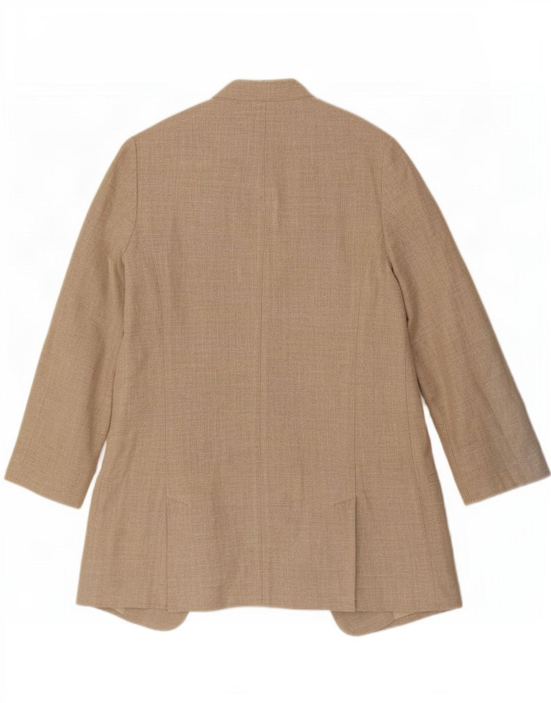 Zara Damen übergroße offene Blazerjacke UK 6 XS Beige Leinen