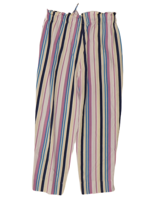 Benetton Damen-Hose mit kurzen Ärmeln, Größe M, W30, L26, mehrfarbig gestreift