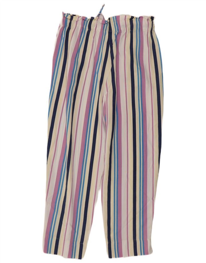 Benetton Damen-Hose mit kurzen Ärmeln, Größe M, W30, L26, mehrfarbig gestreift