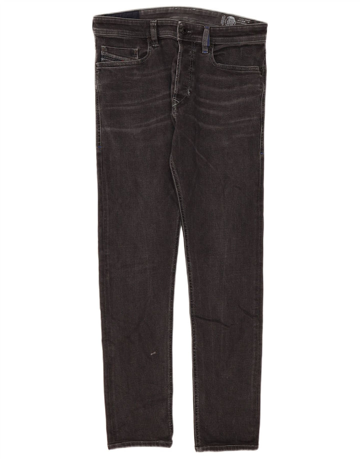 DIESEL Herren Tepphar Carrot Slim Jeans W30 L31 Schwarz