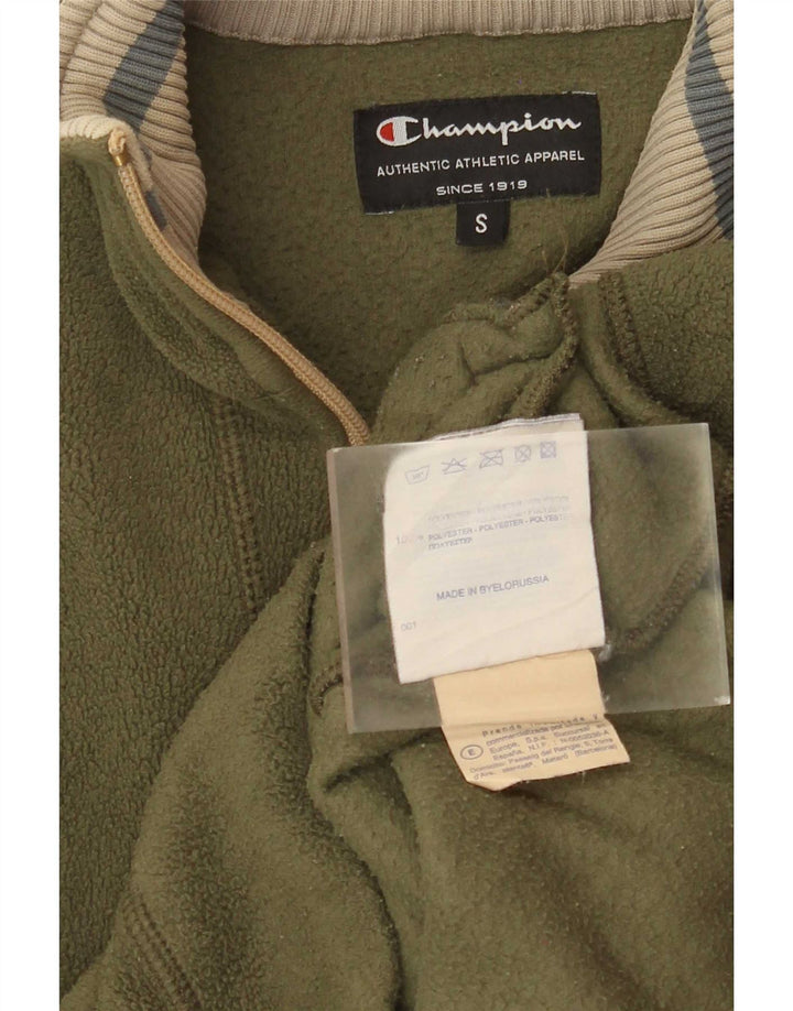 Champion Herren Fleecejacke UK 36 Small Grün Colourblock Polyester