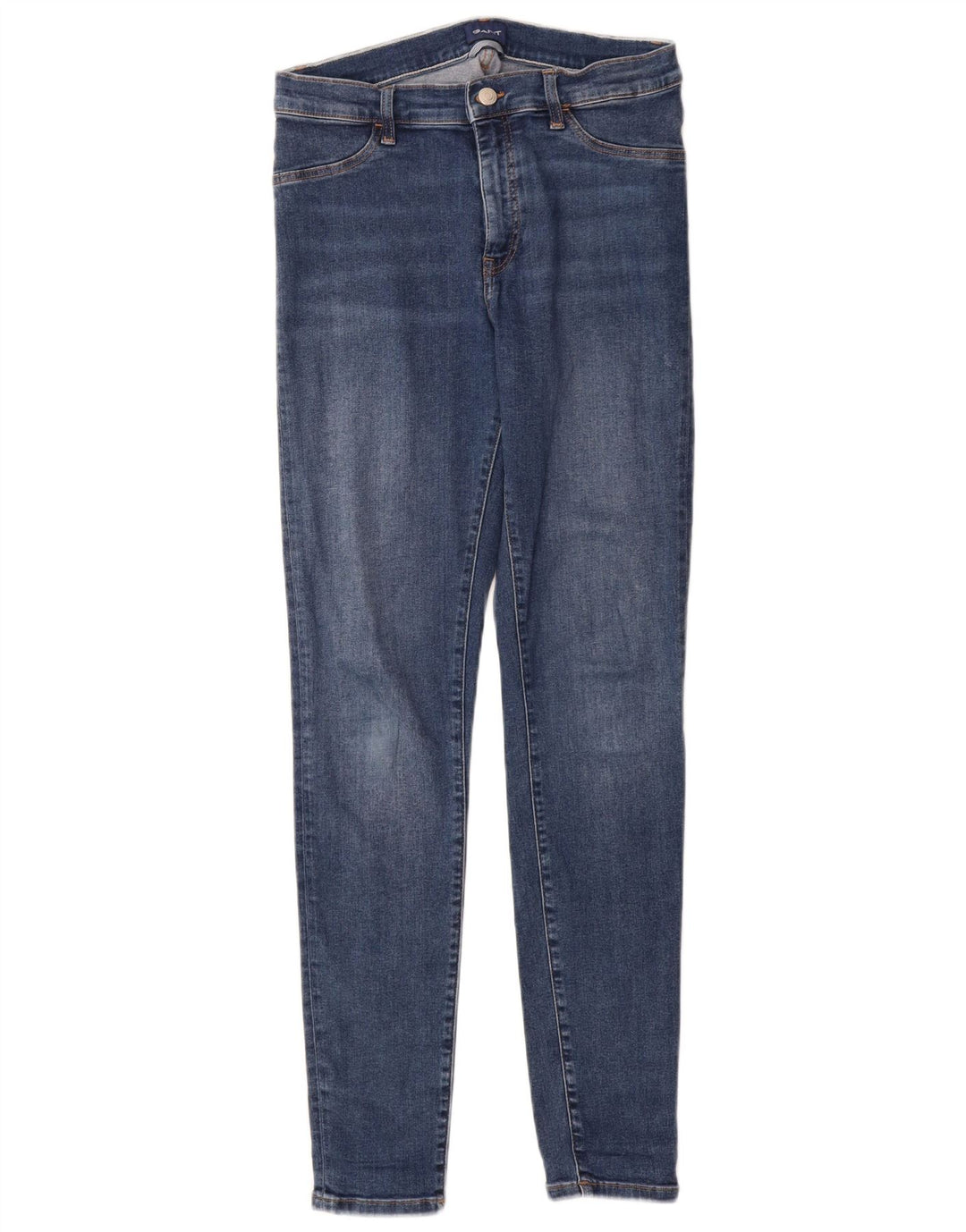 Gant Damen Skinny Jeans Medium W28 L30 Blaue Baumwolle