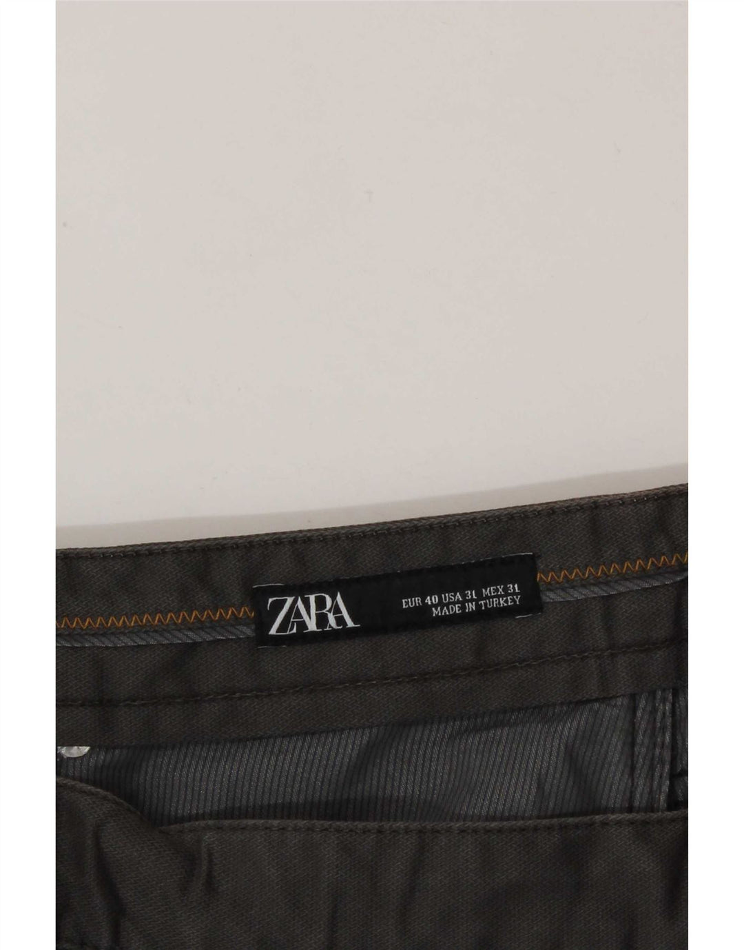 Zara Herren Slim Freizeithose EU 40 Mittel W31 L32 Grau