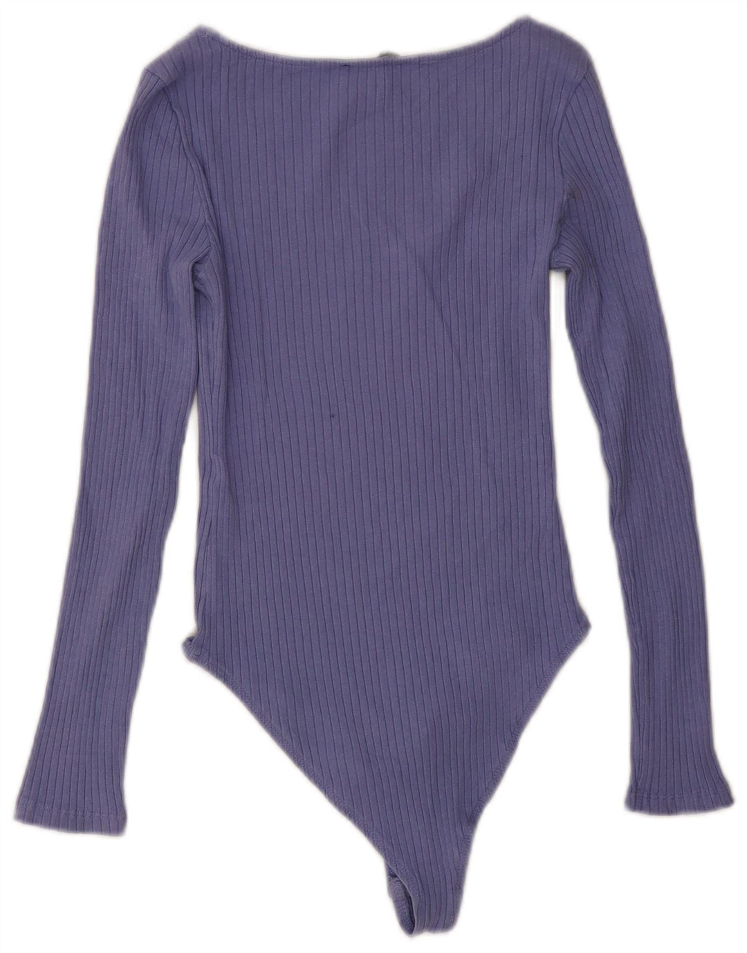Zara Damen Langarm-Body UK 12 Mittelviolett