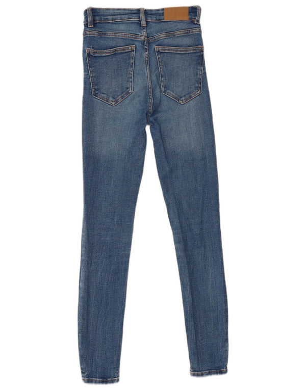 Zara Damen Skinny Jeans EU 36 XS W26 L28 Blau