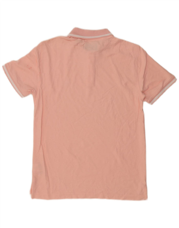 Penguin Herren-Poloshirt, klein, rosa, gestreift, Baumwolle