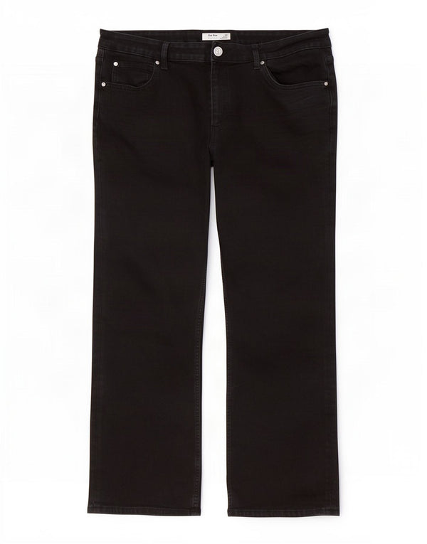 Marks & Spencer Damen The Eva Crop Bootcut Jeans UK 20 2XL W40 L27 Schwarz