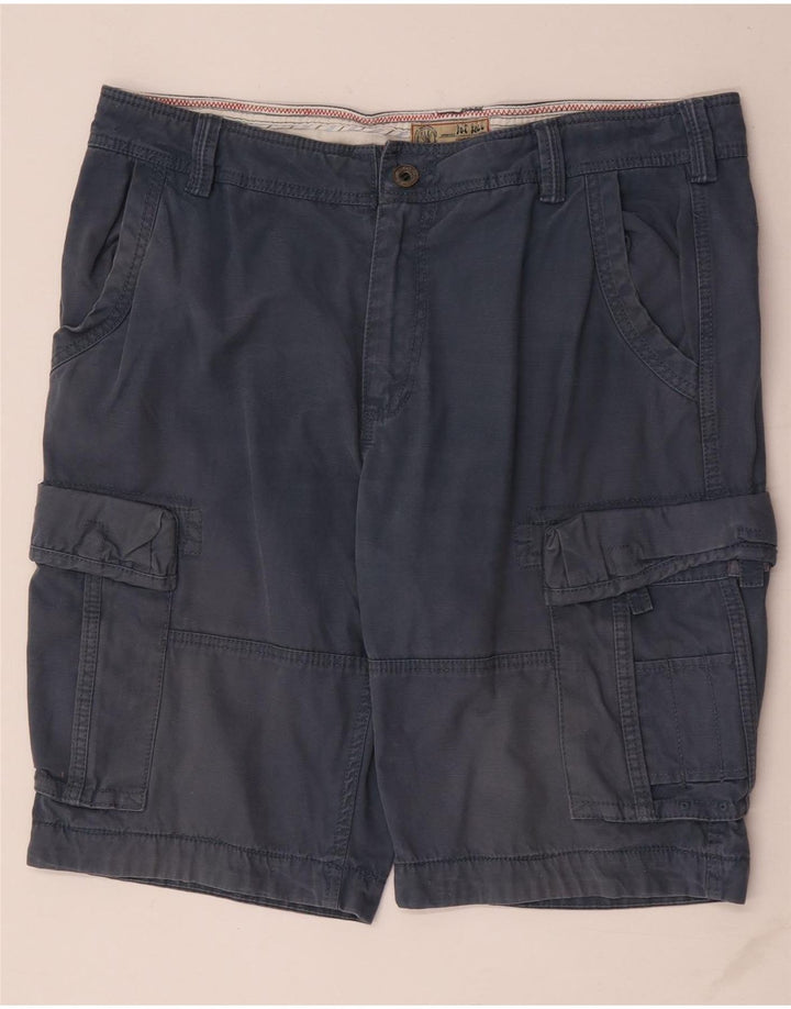 Fat Face Herren Cargoshorts W38 XL Marineblau Baumwolle