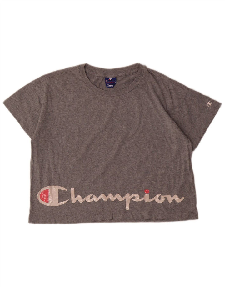 Damen Crop Graphic T-Shirt Top UK 16 Large