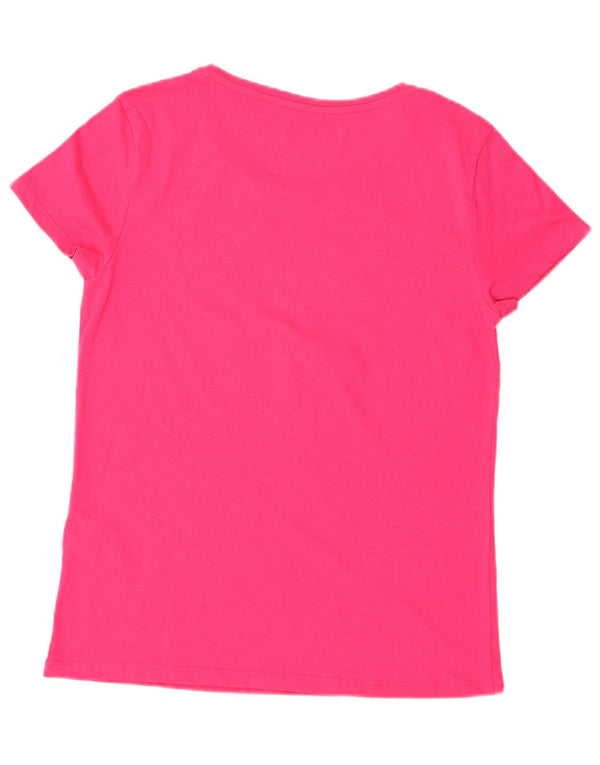 Lotto Damen T-Shirt Top UK 10 Small Rosa Baumwolle