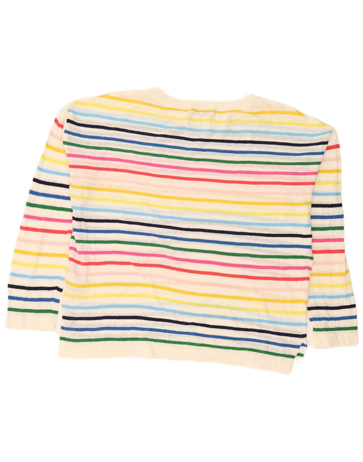 Hobbs Damen-Pullover mit U-Boot-Ausschnitt, Größe M, mehrfarbig, gestreift, UK 14