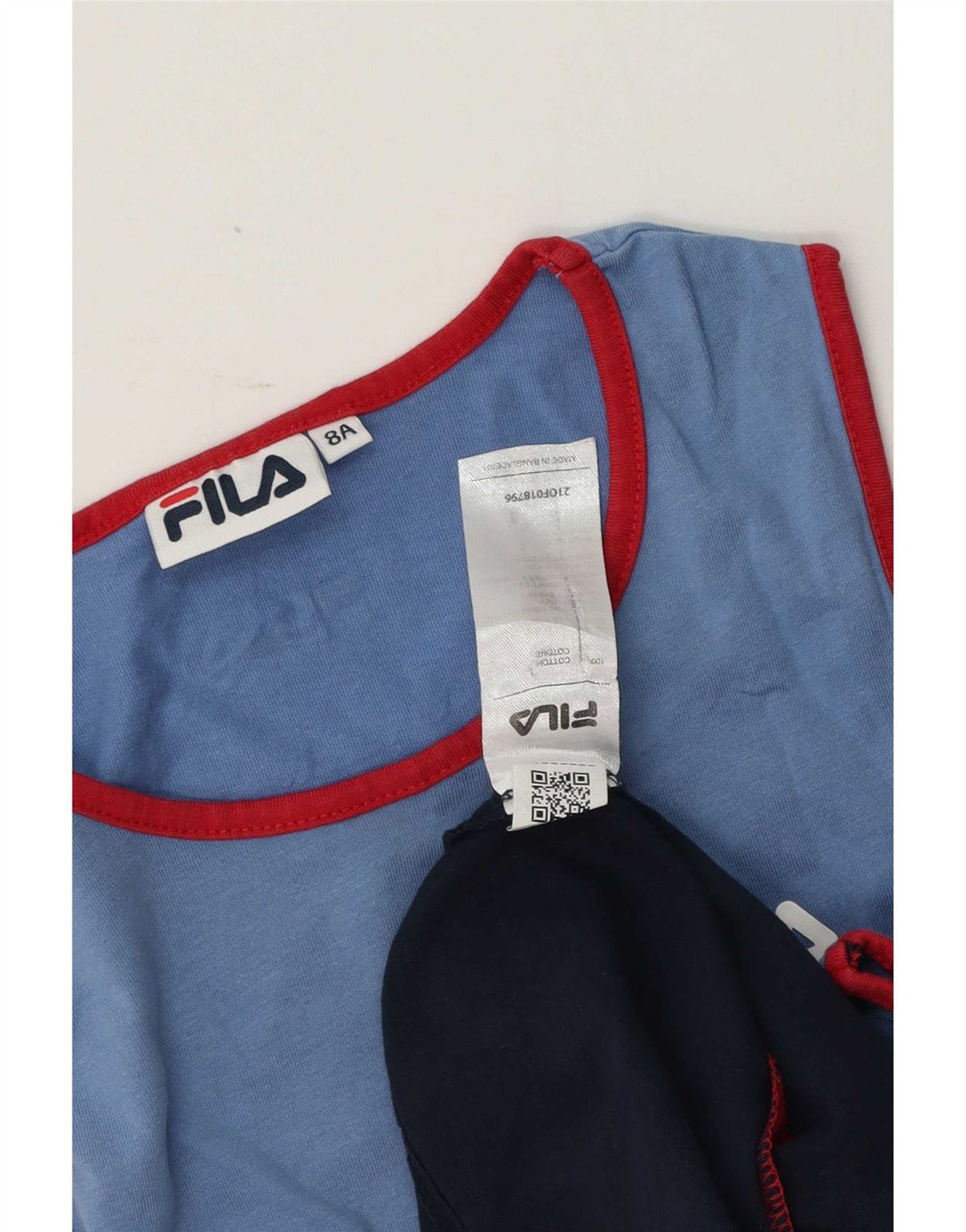 Fila Jungen-Trägershirt, 7–8 Jahre, mehrfarbig, Farbblock