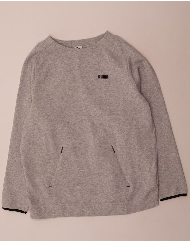 Puma Herren Top Langarm 2XL Grau Baumwolle