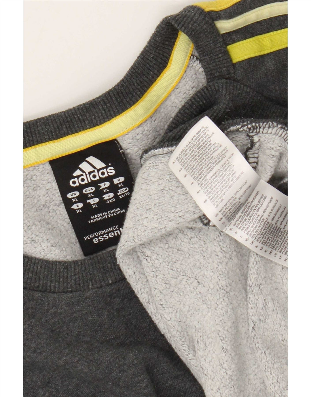 Adidas Herren Sweatshirt Pullover XL Grau Baumwolle