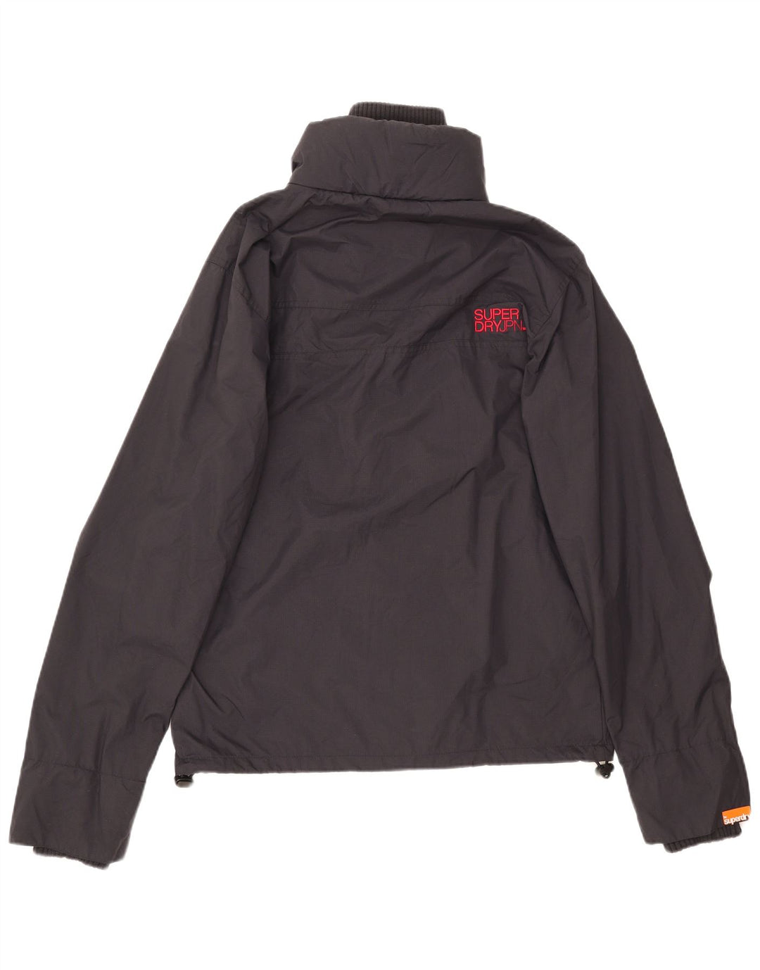 Superdry Herren Regenjacke UK 40 Large Marineblaues Nylon