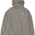 Nike Herren-Kapuzenpullover, groß, grau gefleckte Baumwolle