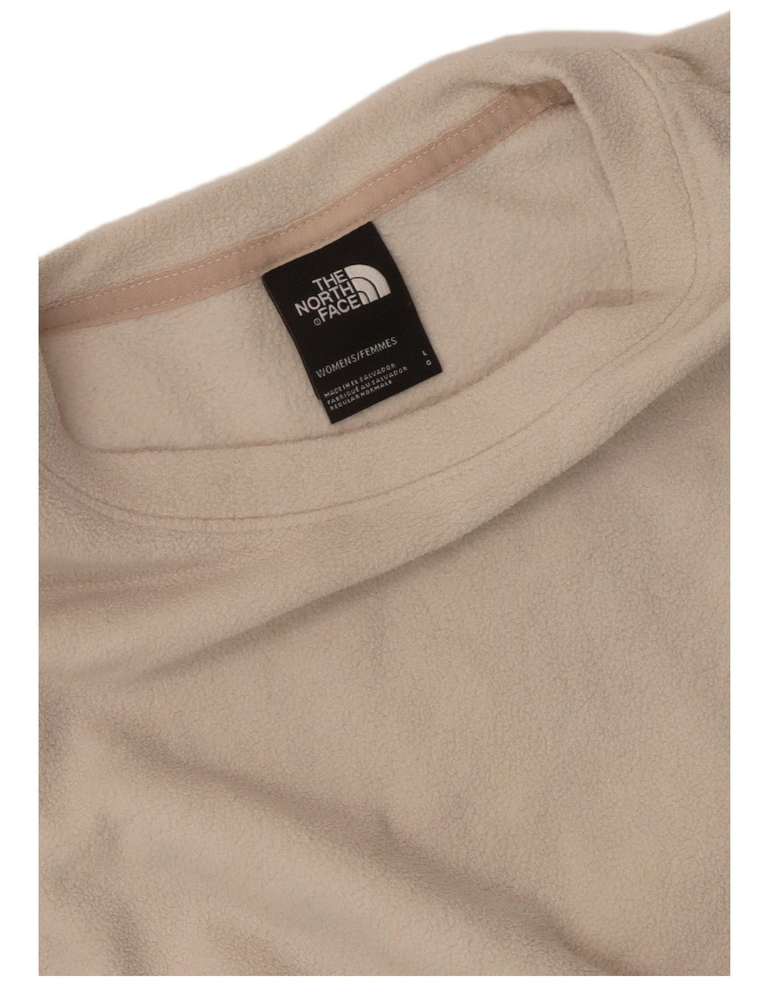THE NORTH FACE Damen Übergroßer Fleecepullover UK 16 Large Weiß