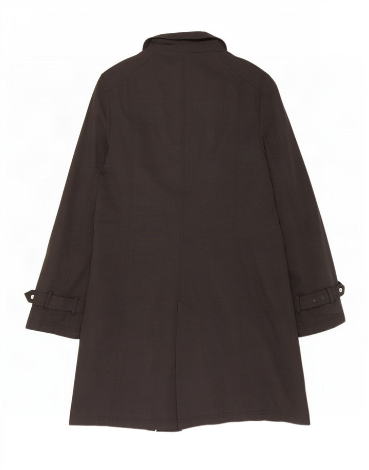 John Lewis Damenmantel UK 14 Mittelschwarze Baumwolle