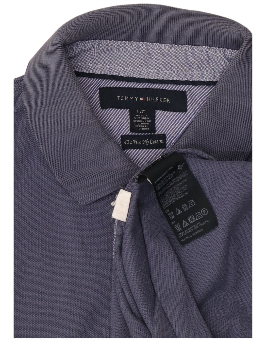 TOMMY HILFIGER Herren Poloshirt Große Marineblaue Baumwolle