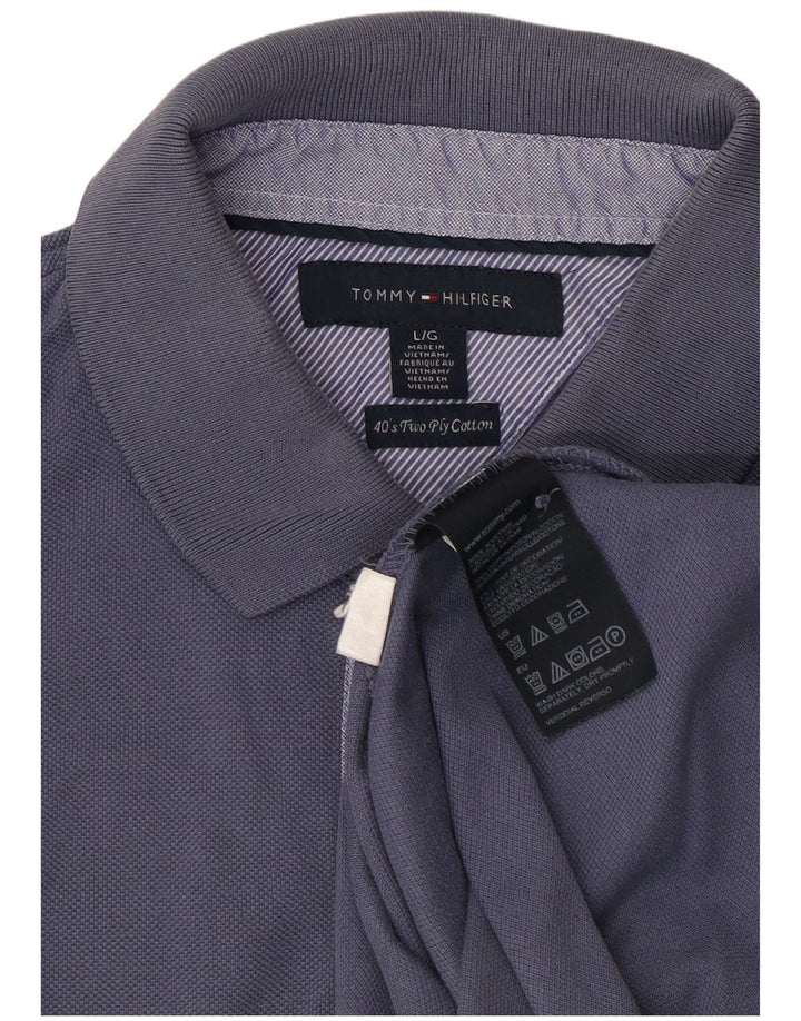 TOMMY HILFIGER Herren Poloshirt Große Marineblaue Baumwolle